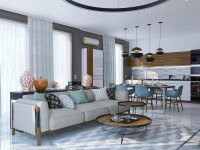 Дизайн элитного жилья в Геленджике -Гостиная